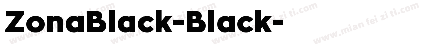 ZonaBlack-Black字体转换
