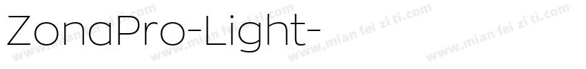 ZonaPro-Light字体转换