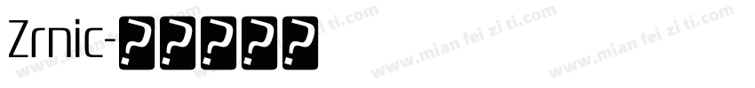 Zrnic字体转换