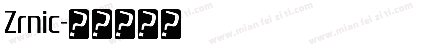 Zrnic字体转换