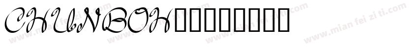 CHUNBOH_1字体转换