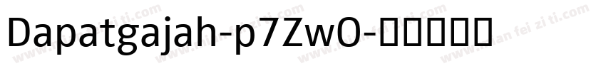 Dapatgajah-p7ZwO字体转换