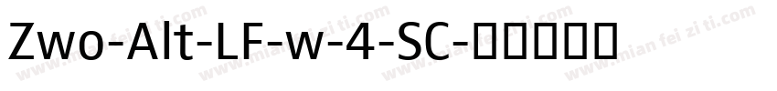 Zwo-Alt-LF-w-4-SC字体转换