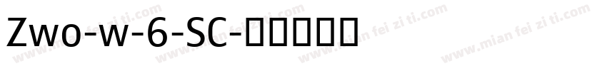Zwo-w-6-SC字体转换