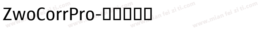 ZwoCorrPro字体转换