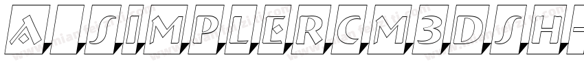 a_SimplerCm3DSh字体转换