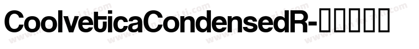 CoolveticaCondensedR字体转换