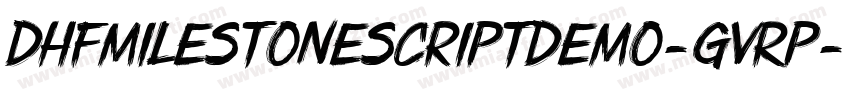 Dhfmilestonescriptdemo-gvRP字体转换