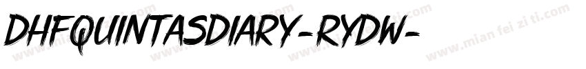 Dhfquintasdiary-RyDW字体转换