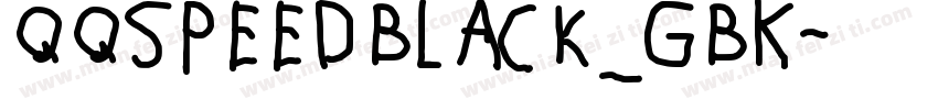 QQspeedBlack_GBK字体转换