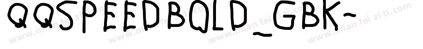 QQspeedBold_GBK字体转换