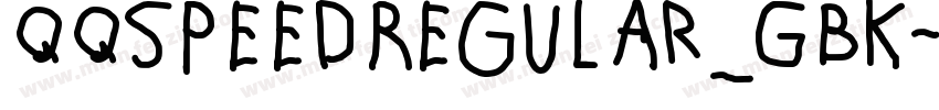 QQspeedRegular_GBK字体转换