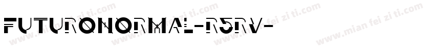 FuturoNormal-R5rV字体转换