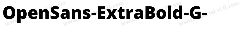 OpenSans-ExtraBold-G字体转换