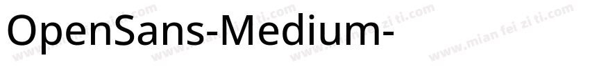 OpenSans-Medium字体转换
