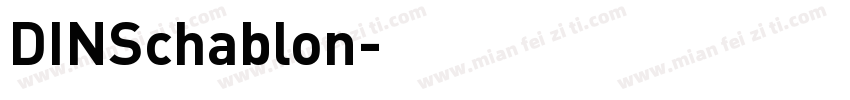 DINSchablon字体转换