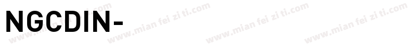 NGCDIN字体转换