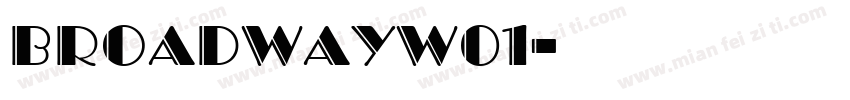 BroadwayW01字体转换