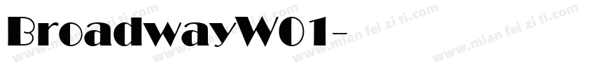 BroadwayW01字体转换