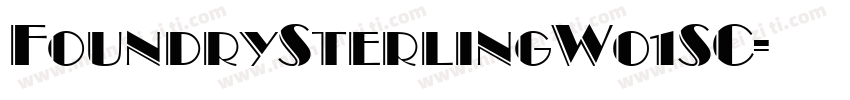 FoundrySterlingW01SC字体转换