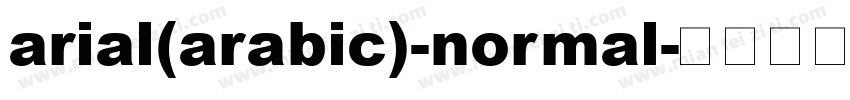 arial(arabic)-normal字体转换