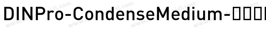 DINPro-CondenseMedium字体转换