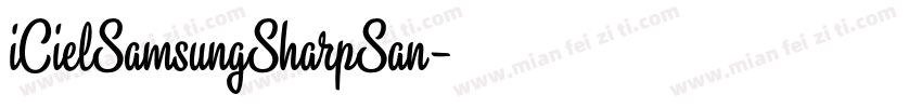 iCielSamsungSharpSan字体转换