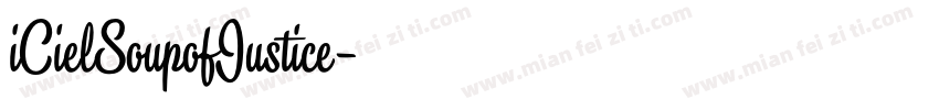 iCielSoupofJustice字体转换
