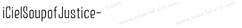 iCielSoupofJustice字体转换