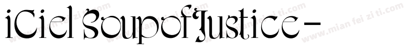 iCielSoupofJustice字体转换