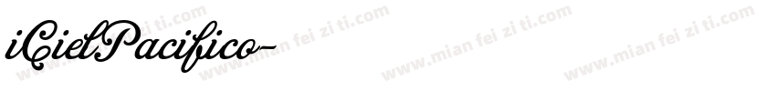 iCielPacifico字体转换