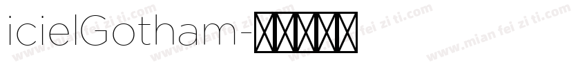 icielGotham字体转换