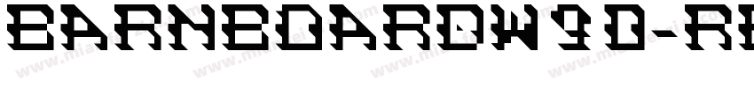 BarnboardW90-Regular字体转换