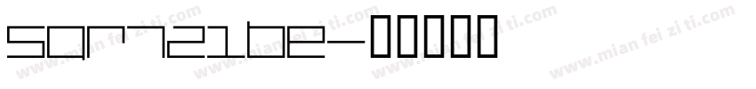 SQR721BE字体转换
