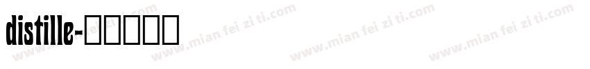 distille字体转换