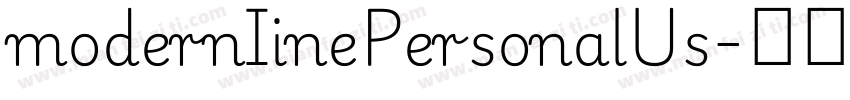 modernIinePersonalUs字体转换