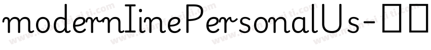 modernIinePersonalUs字体转换