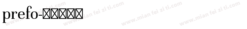 prefo字体转换