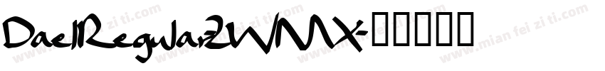 DaelRegular-2WMX字体转换