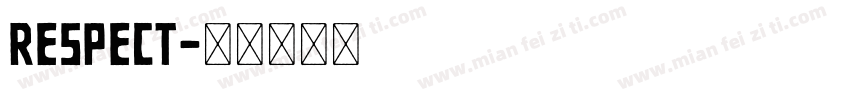 respect字体转换