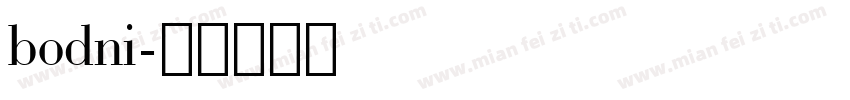 bodni字体转换