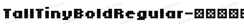 TallTinyBoldRegular字体转换