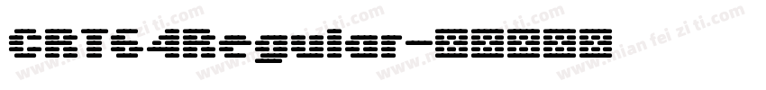 CRT64Regular字体转换