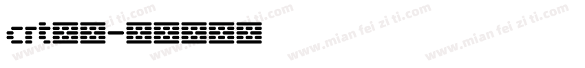 crt字库字体转换
