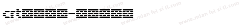 crt设置字库字体转换