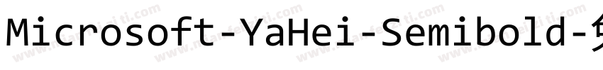 Microsoft-YaHei-Semibold字体转换