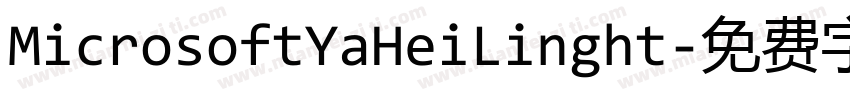 MicrosoftYaHeiLinght字体转换