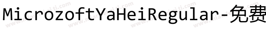 MicrozoftYaHeiRegular字体转换