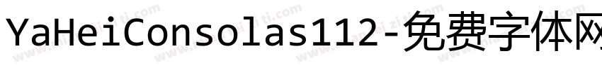 YaHeiConsolas112字体转换