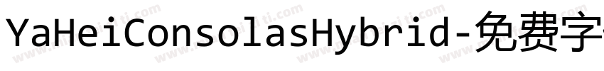 YaHeiConsolasHybrid字体转换